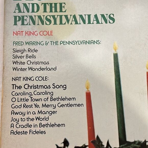 Christmas with Nate king Cole vinyl record - Picture 2 of 8